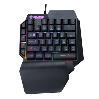 China Left Keyboard OEM Wired Mini Keypad Gaming Keyboard 35 Keys One-Handed Gaming Keyboard for sale