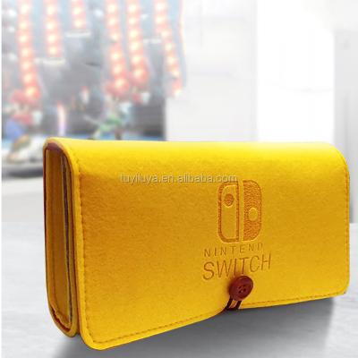 China With 5 Games Stand Travel Portable Bag Ultra Slim Protective Felt Pouch For Nintendo Switch Carrying Case for sale