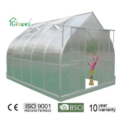 China Easily Assembled Curved Garden Polycarbonate Greenhouse (A910) Quantity High Nice Look for sale