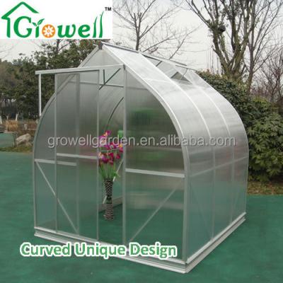 China Easily Assembled Curved Aluminum Frame Modular Greenhouse for sale