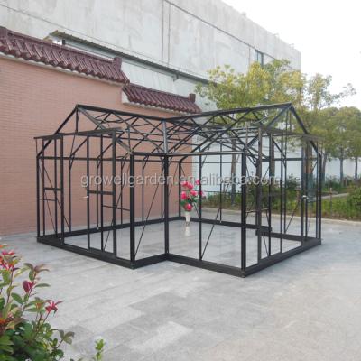 China Easily Assembled Growell GT10 Orangerie Greenhouse Big And Strong for sale