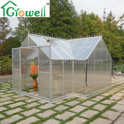 China Easily Assembled T Shaped Aluminum Orangery Greenhouse for sale