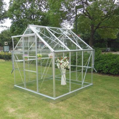 China Easily Assembled Glass Film Garden Greenhouse for sale