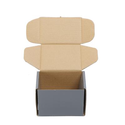 China Recyclable Hot Selling Fancy Gray Custom Printing Corrugated Packaging Clothes Shipping Paper Gift Box for sale