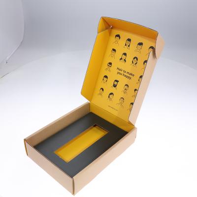 China OEM Design Package Mailing Package Eco - Friendly Recyclable Colorful Cosmetic Kraft Paper Mailing Box for sale