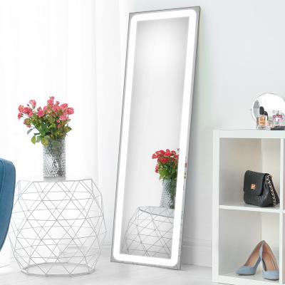 China Modern Frame Mirror Dressing Room Full-Body Led Full-Length Mirror In Bedroom With Lights For Wall for sale