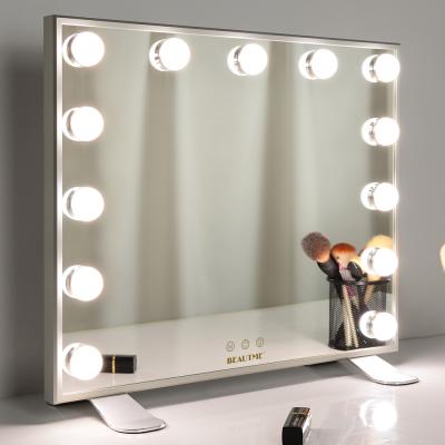 China Contemporary L613 Hollywood LED Bulbs Fill Light Makeup Desk Vanity Mirror for sale