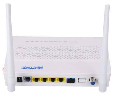 China Fiber Optic Wireless Device FTTH FTTX FTTP Network FTTH English Version 1GE+3FE+CATV+WiFi+Pots FTTH GPON ONU for sale