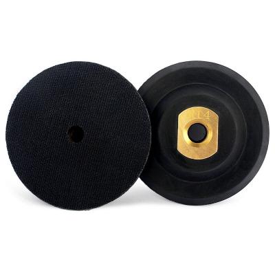 China All Kinds Of Grinding Machine And Hand Grip Polisher Premium Rubber Sanding Pad 100mm 4 Inch Diamond Flexible Soft Rubber Pads Polishing Pads For Angle Grinders for sale