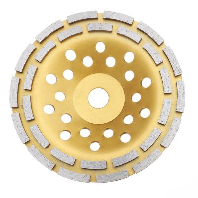 China Grinding Concrete and Stone Floor 7 Inch Cup Wheel Metal Diamond Floor Polishing Pad Metal Grinding Pads for Concrete Metal Diamond Bond Concrete Polishing Pads for sale