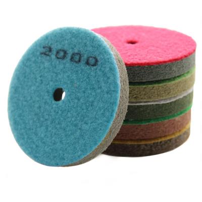 China 100mm Sponge Perfect Buffing Polish Pads For Floor Marble Quartz Care Stone Granite Foam Wood Polishing Sanding Wheel for sale