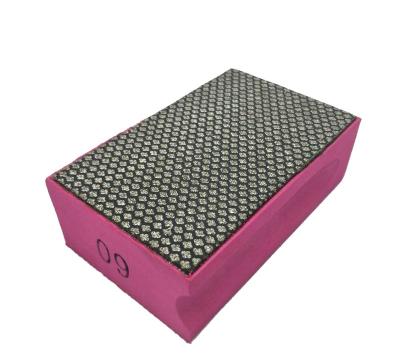 China All Kinds Of Stone And Concrete Floor Diamond Sponge For Ceramic Tile Or Marble Abrasive Tools Hand Stone Polishing Pad Clad For Granite for sale