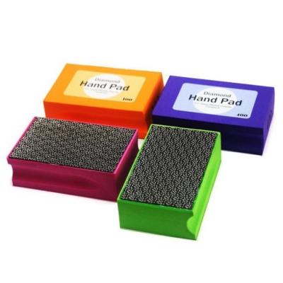 China Diamond Hand Polishing Pad Glass Polish Grinding Ceramic Tile Diamond Abrasive Pads For Stone, Glass And Steel for sale