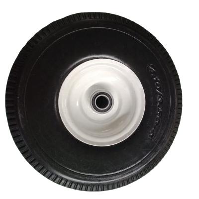 China Hotels Durable 3.50-4 Solid PU Polyurethane Foam Wheel for sale