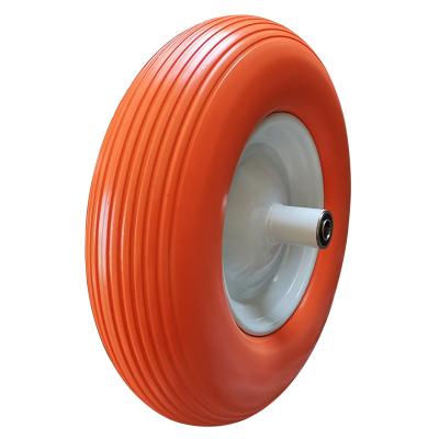 China Hotels Price Cheap 4.00-8 PU Foam Tire Wheelbarrow Wheel for sale