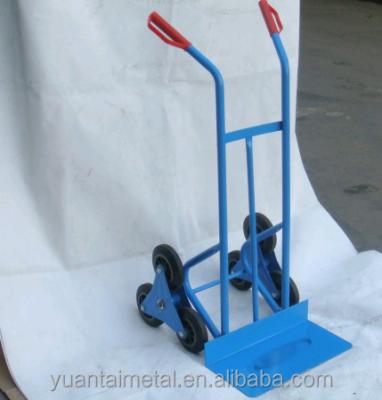 China Heavy Duty Steel 6-Wheel Shop Hand Truck For Climbing Stairs Hand Cart HT2130 for sale