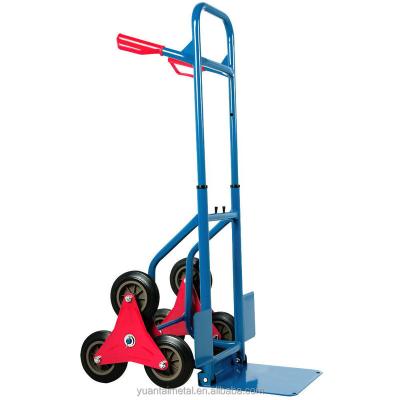 China Foldable Steel Tools Six Wheel Hand Trolley Climb Stair Trolley HT1426N Hand Trucks for sale