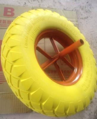 China heavy duty flat rubber wheel PU foam wheel barrow wheel hand truck hand truck 3.00 freewheel 3.50 -8 for sale