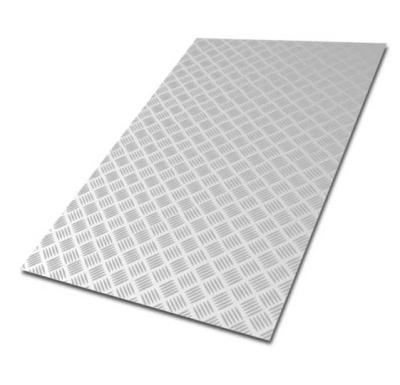 China Pattern 5052 Series Aluminum Checked Plate Diamond Embossed Aluminum Tread Sheet Plate For Bus Floor for sale