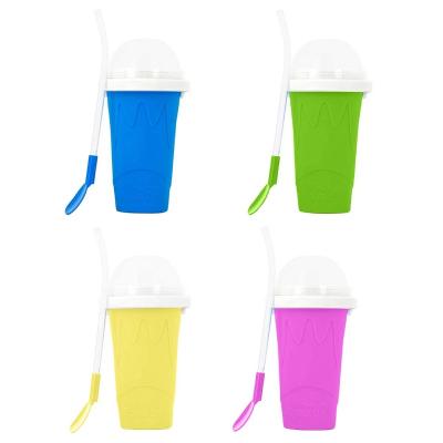 China Squeeze Viable Frozen Durable Soggy Soggy Slush Newly Ice Cream Maker Smoothies Cup Milkshake Bottle Smoothie Quick Cooling Mug for sale