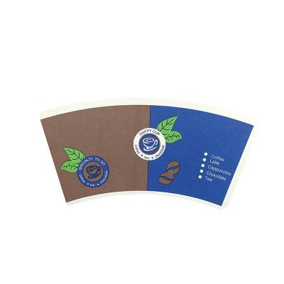 China Waterproof 8oz Paper Cup Fan Raw Material Custom Printed For Cup Making for sale