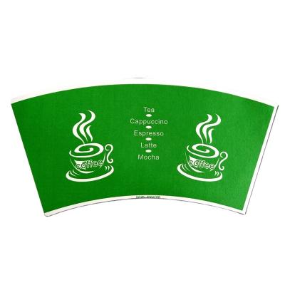 China Waterproof Nanning PE Coated  Paper  Cup  Fan With Customized Logo for sale