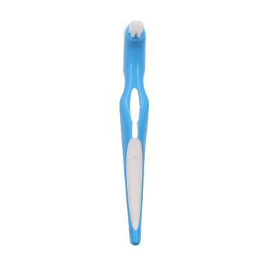 China False Toothbrush Denture Brush with Bristle Hard Quality Old Man's First Special Denture Brush for False Teeth Toothbrush for sale