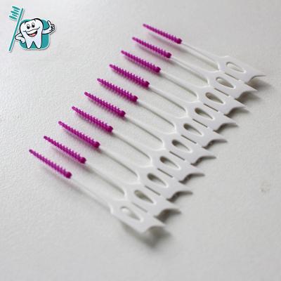 China Food Grade PP Brush BPA Free Custom Price Interdental Brush Or Floss for sale