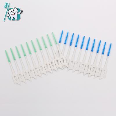 China Direct Factory Price Food Grade PP BPA Free Floss Or Sweep Purple Vision Interdental Brushes for sale