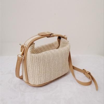 China Fashion Casual Women's Straw Ladies Sling Bags High Quality ECO Girls Travel Mini Suit Case Custom Logo Outdoor Cross - Body Bag for sale