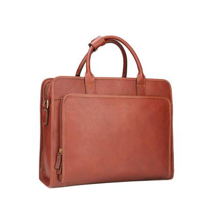 China Soft Anti-theft Waterproof Business Laptop Bag Women Laptop Bag Men Leather Handbag Men's PU Briefcase for sale