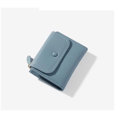 China Wholesale Customized Cute PU Leather Business Waterproof Purse Bags Short ID Card Holder Wallet Credit Card Holder for sale