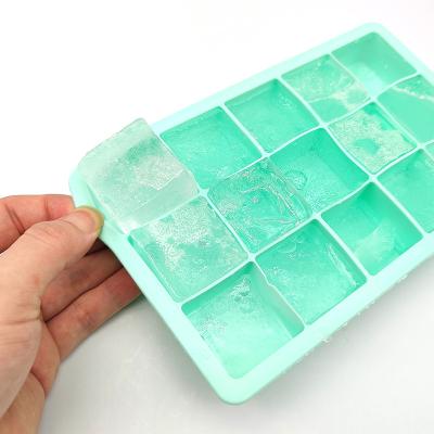 China Amazon 15 Hole High Capacity Honeycomb Shape Ice Mold Silicone Ice Cube Stored Hot Selling Homemade Tray for sale