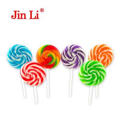 China Natural Swirl 20g Multicolor And Flavor Handmade Lollipop for sale