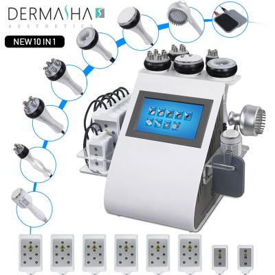 China Newest Weight Loss 10 in 1 Machine Cavitation RF Cavitation Slimming Machine For Beauty Salon for sale