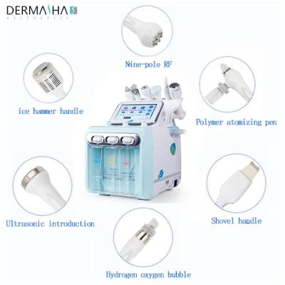 China Exfoliators New Arrival Oxygen Handpiece Hydra Face Lifting Facials Skin Rejuvememt Beauty Massage Machine for sale