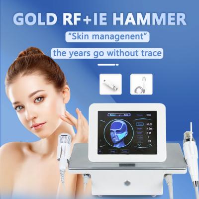 China Skin Tightening Beauty Gold Needle Fractional Skin Massager RF Facial Lifting Microneedling Machine for sale