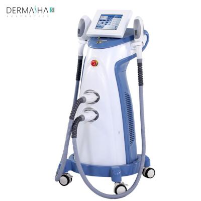 China IPL OPT laser hair removal machine hair removal machine Elight rf dye/permanent ND Yag laser removal SHR for sale