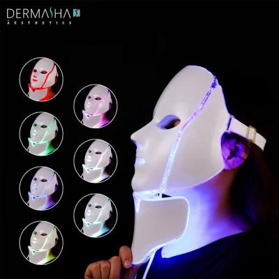 China Skin Tightening PDT Photon Light Skin Beauty Therapy 7 Colors LED Facial Mask Face for sale