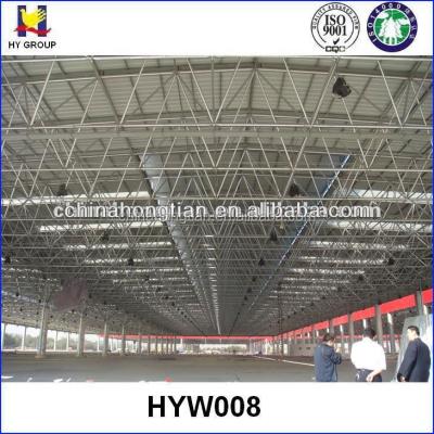 China Steel Structure Space Frame 50m Span Steel Space Frame Prefab Warehouse for sale