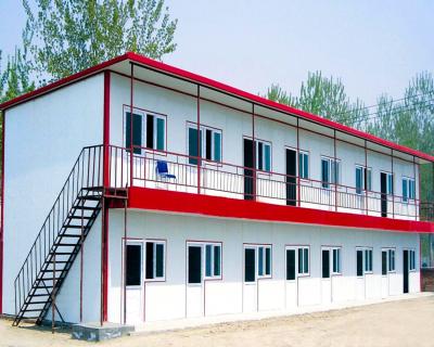 China Traditional Galvanized Prefab House Lightweight Steel Structure Double Storey for sale