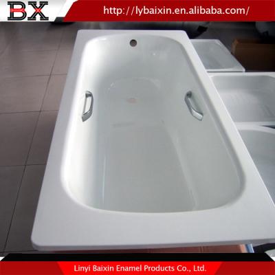 China Good Quality White Enamel Tub Soaking Steel Handles for sale