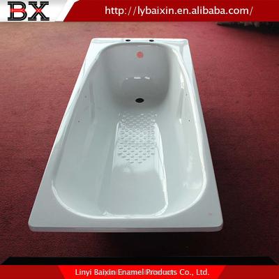 China Enamel Stainless Steel Soaking Tub, Arc Shape Enamel Tub, Enamel Bathtub for sale