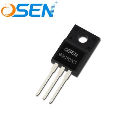 China Ultra-fast recovery time. OSEN MUR1620CT TO-220/F High Voltage High Voltage Recovery High Speed ​​Diode for sale