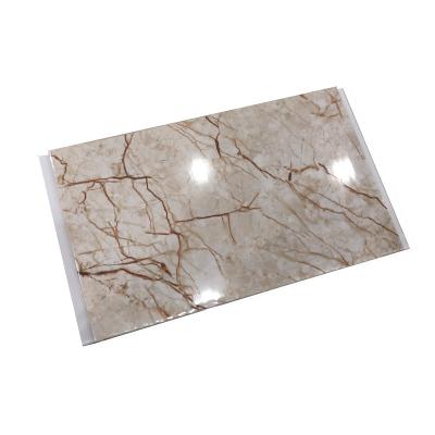 China HF-004 Ceilings Pattern 59.5cm PVC Ceiling Panel Artistic Marble PVC Wall Panel PVC Printing Panel For Interior Decoration for sale