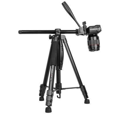 China kingoy PORTABLE Stativ Camera Tripod Monopod Arm Professional Horizontal Photo Tripod With 3 Way Main Compact Aluminum Tripod Stand for sale