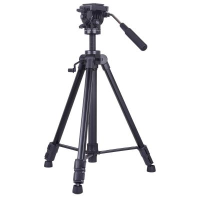 China KINGJOY Professional Lightweight Video Camera Tripod Video Stand with Telescope Design for DSLR Camera VT-1500 with Cheap Price for sale