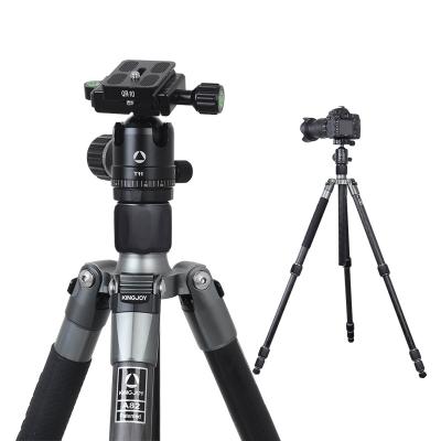 China Professional Camera Tripod Series Of Kingjoy Column News Carbon Monopod Digital Camera Fiber 4 Sections DSLR With Big Ball Head for sale