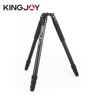 China PORTABLE Kingjoy 4 Section Aluminum Professional Heavy Duty Video Camera Travel Stable Tripod for sale