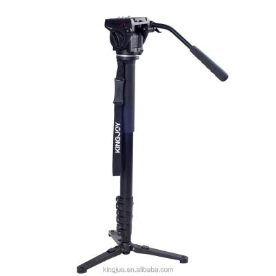 China PORTABLE professional dslr tripod hot aluminum monopod with 3 legs base for sport and outdoor photography for sale